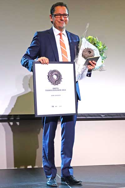 Remi Eriksen awarded TU's Technology Leader of the Year award