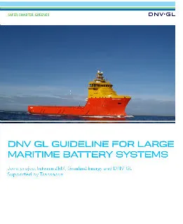 Maritime and Offshore Battery Systems