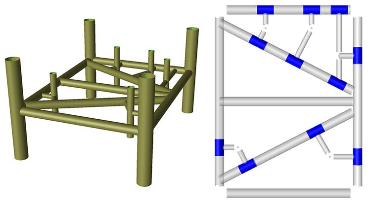 Sesam - Modelling of eccentric members without manual calculation