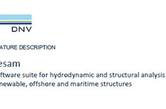 Cesam Software Interface Subsea pipeline design software | Sesam for subsea and pipelines