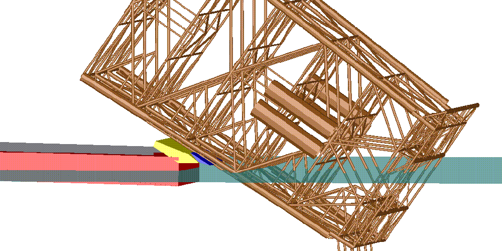 Installjack software module for simulation of jacket installations