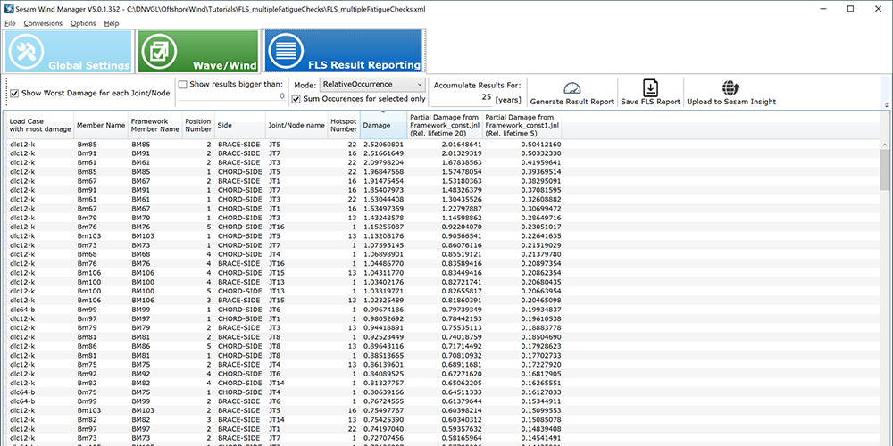 Offshore wind analysis software - Sesam Wind Manager