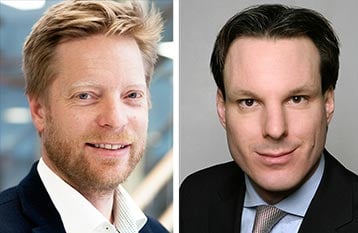 Mikkel Skou, Director of Veracity at DNV GL and Thilo Dückert, StormGeo VP, Fleet Performance Management