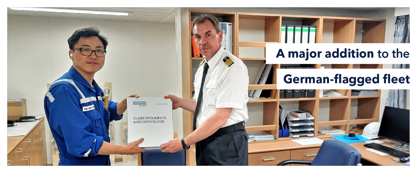 A major addition to the German-flagged fleet 