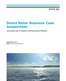 Smart meter business case assessement white paper
