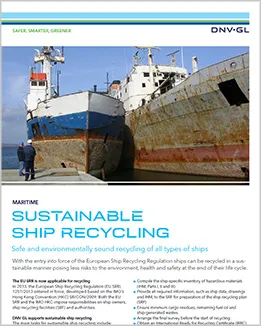 Sustainable ship recycling