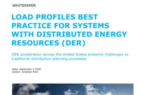 Load profiles best practice for systems with distributed energy resources