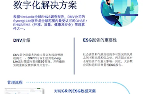 DNV ESG解决方案管理流程