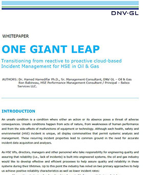 Synergi Life - Incident Management - Transitioning from reactive to proactive cloud-based incident management - Whitepaper