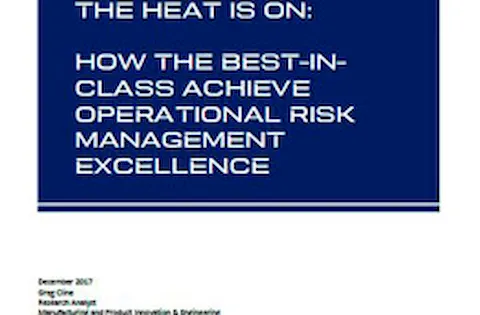 The heat is on: How the best-in-class achieve operational risk management excellence