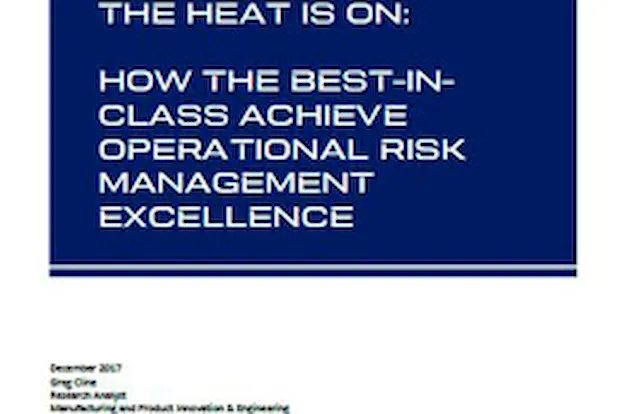 The heat is on: How the best-in-class achieve operational risk management excellence