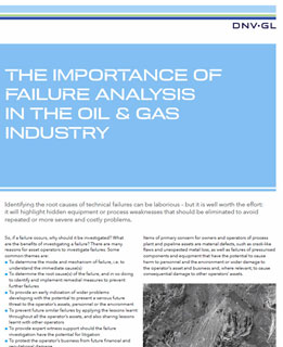 The importance of failure analysis in the oil and gas industry