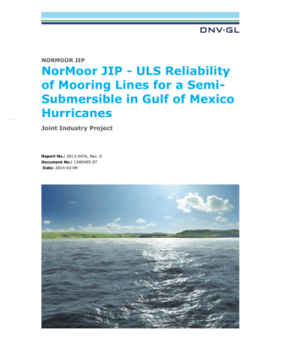 ULS Reliability of Mooring Lines for a Semi-Submersible in Gulf of Mexico Hurricanes