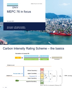 MEPC 76 - webinar by DNV