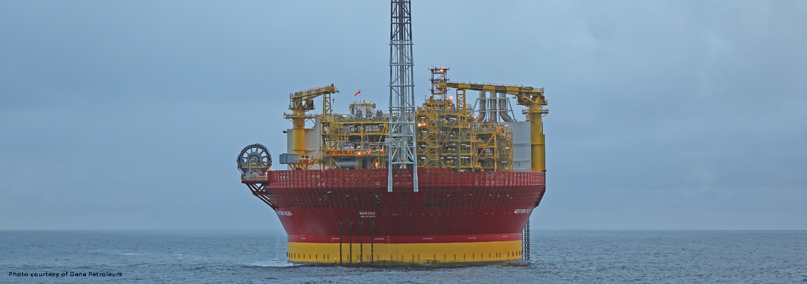 Western Isles FPSO on location (photo courtesy of Dana Petroleum)