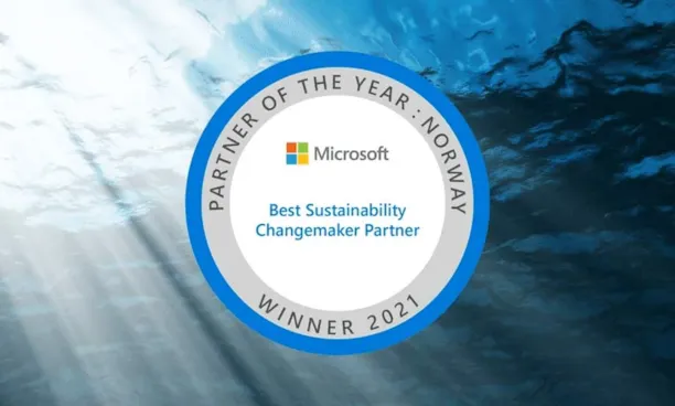 Microsoft Norway’s Best Sustainability Changemaker Partner of the Year Award logo