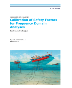 Calibration of Safety Factors for Frequency Domain Analyses
